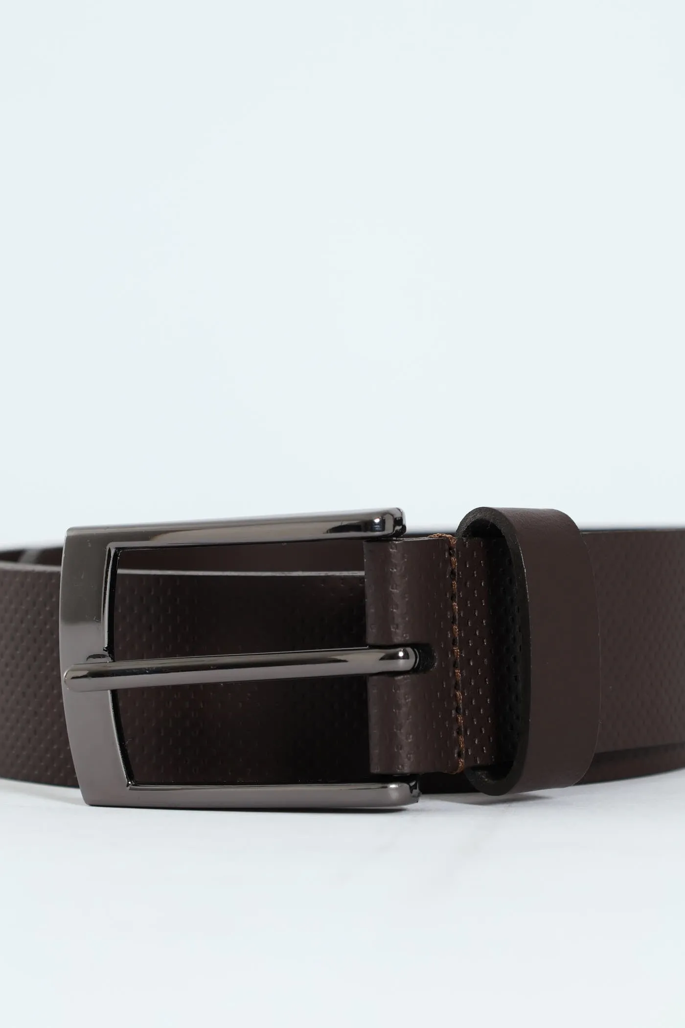 Bonded Leather Belt - Brown