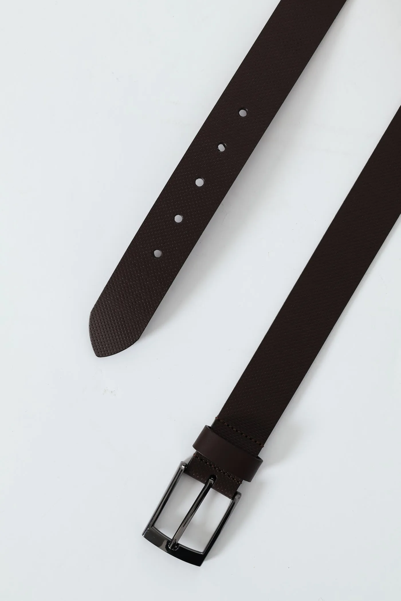 Bonded Leather Belt - Brown