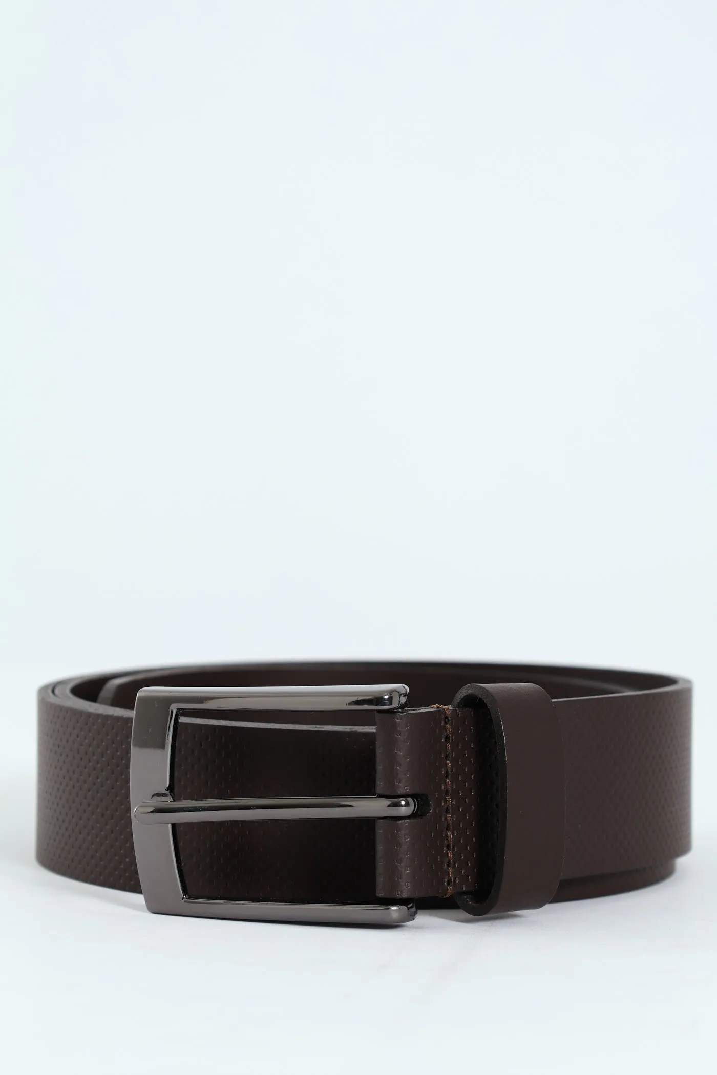 Bonded Leather Belt - Brown
