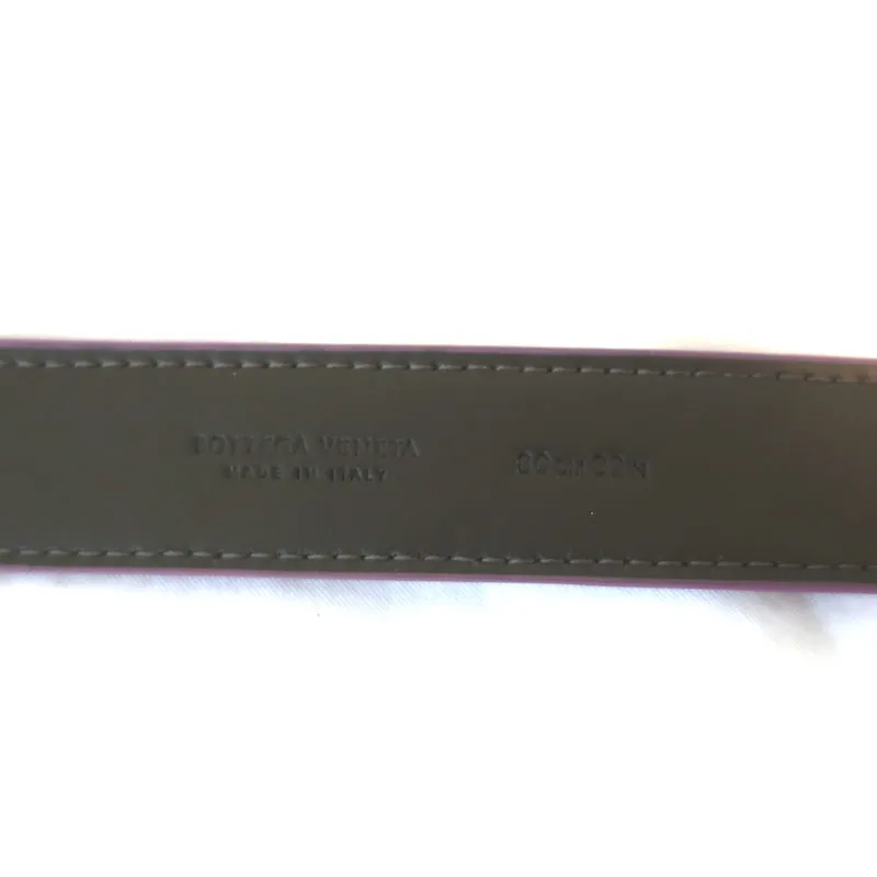 Bottega Veneta Intrecciato Skinny Belt Orchid Leather Size 80 US 32