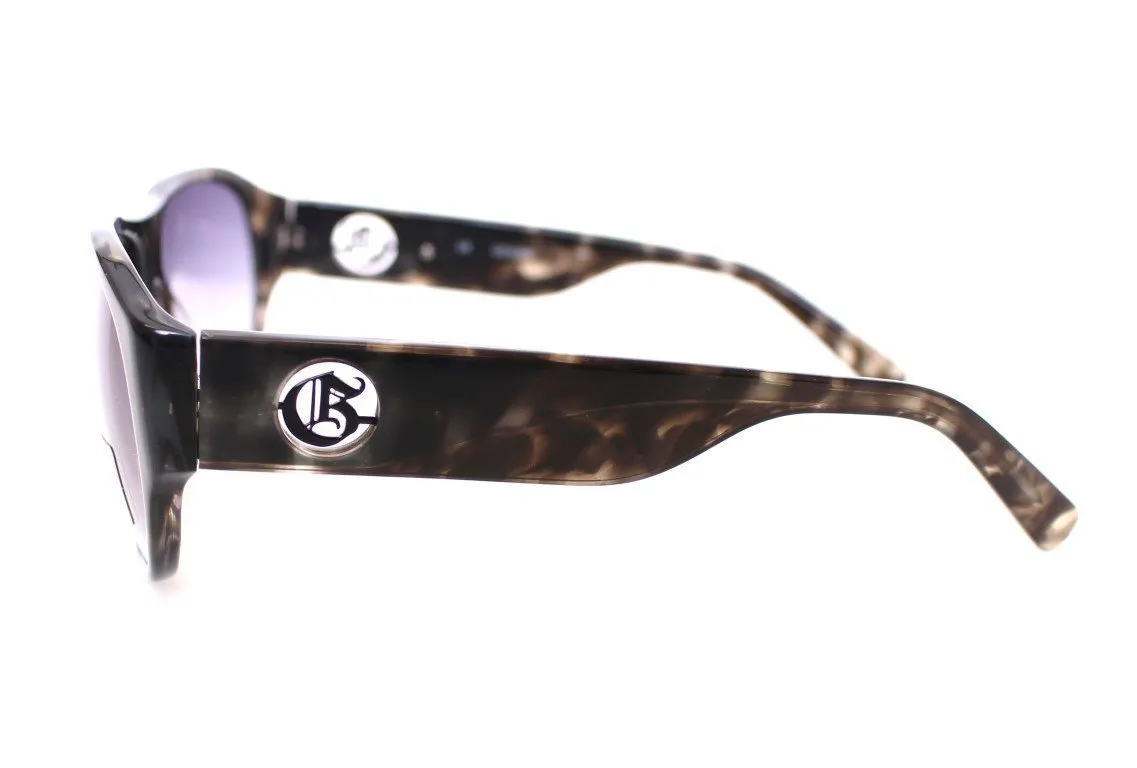Brown Plastic Logo Men's Sunglasses