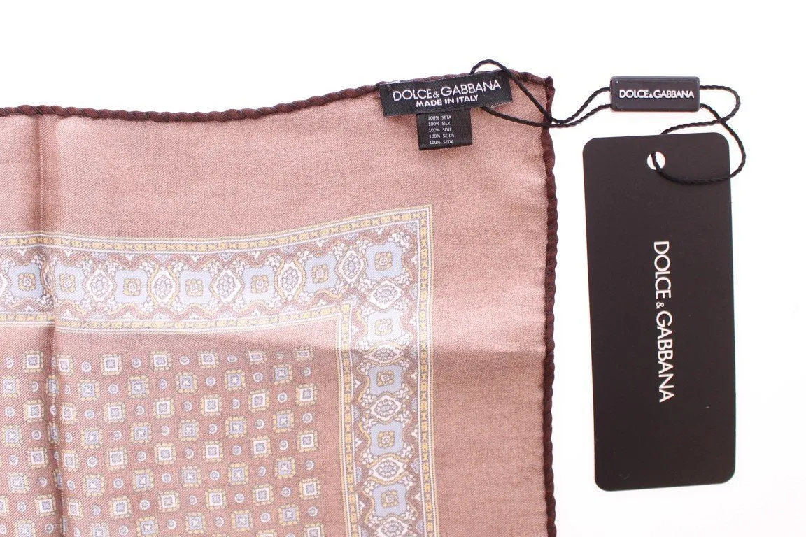 Brown Silk Handkerchief