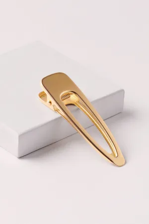 Brushed Triangle Metallic Hair Clip