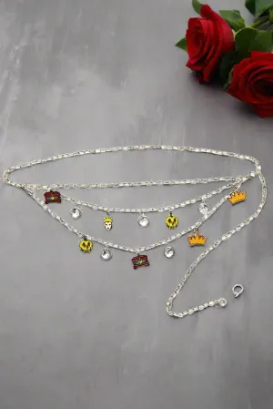 Buckle Down Products Snow White Charm Chain Belt