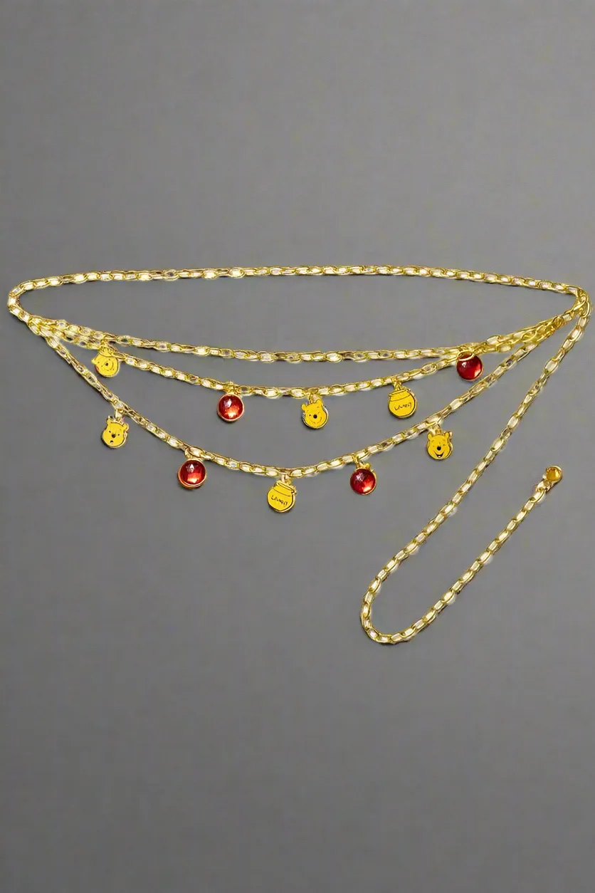 Buckle Down Products Winnie the Pooh Charm Chain Belt