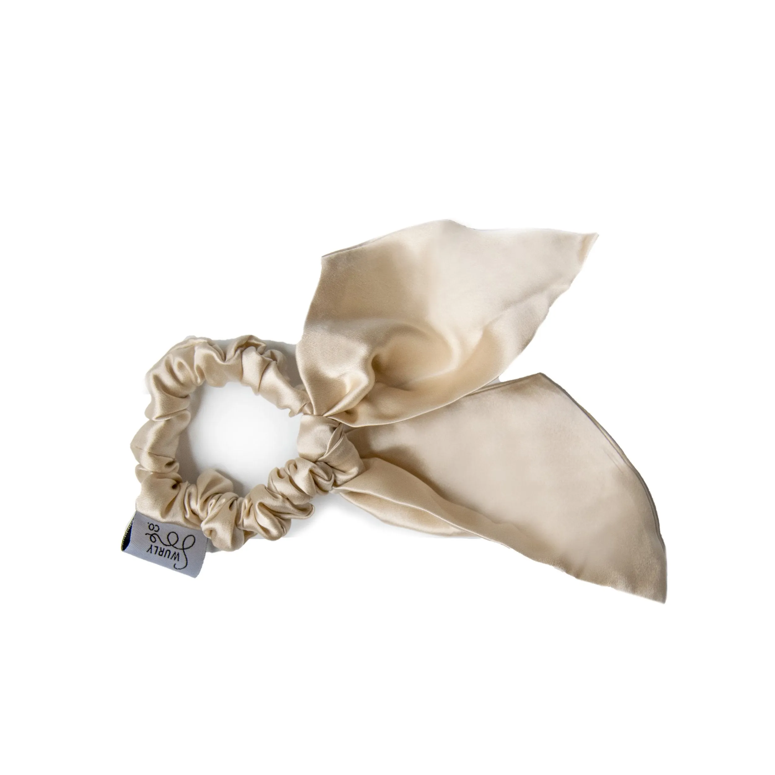 Bunny Ear Silk Scrunchie