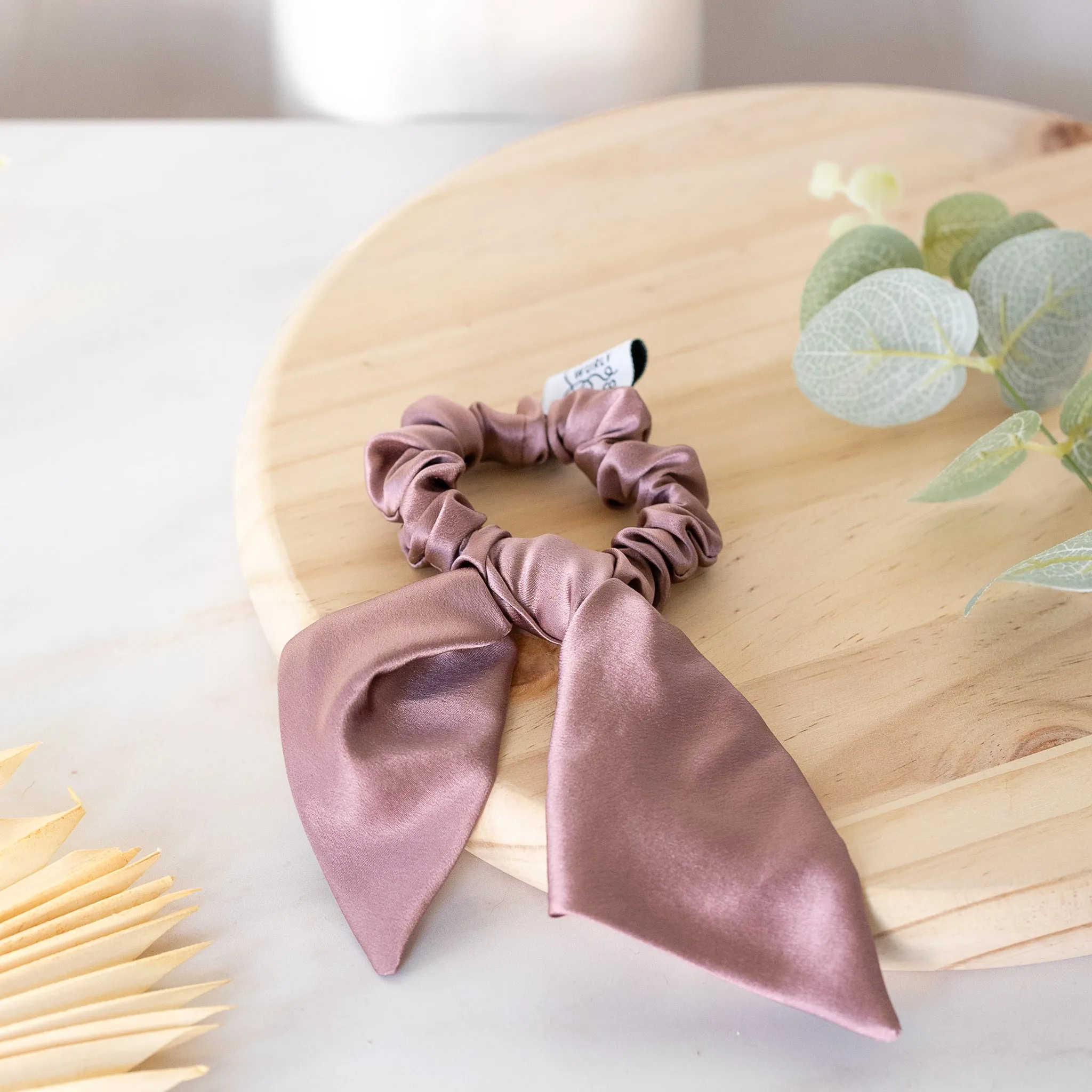 Bunny Ear Silk Scrunchie