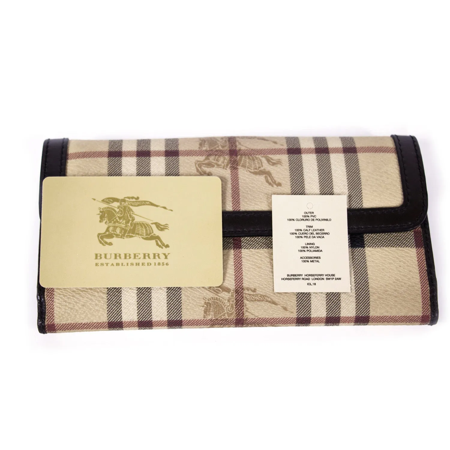Burberry Haymarket Continental Wallet