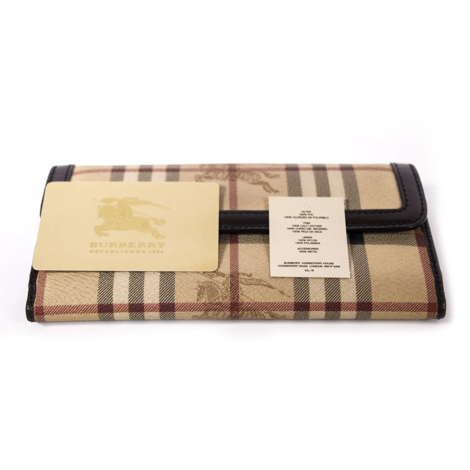 Burberry Haymarket Continental Wallet