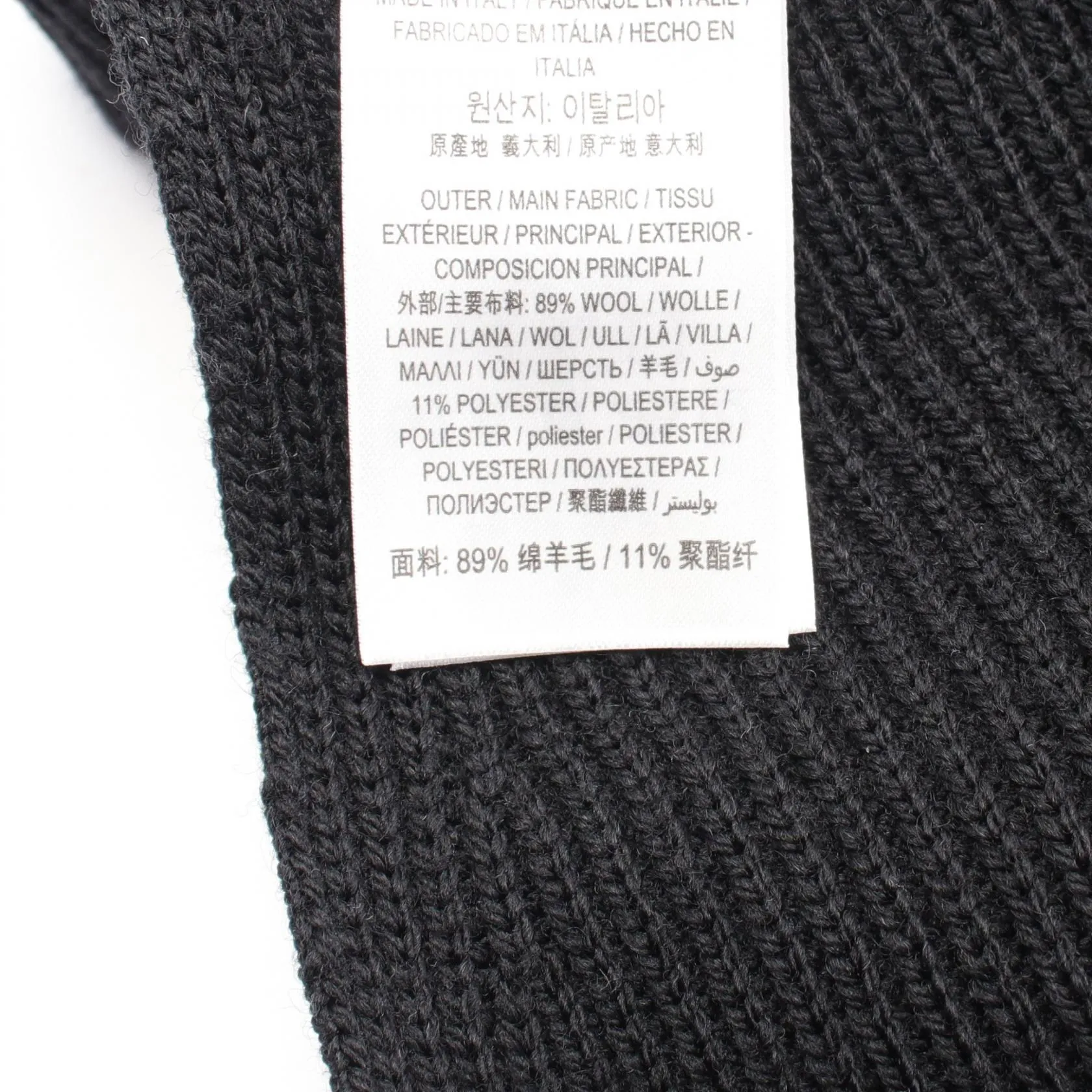 Burberry Wool Accessories Black New