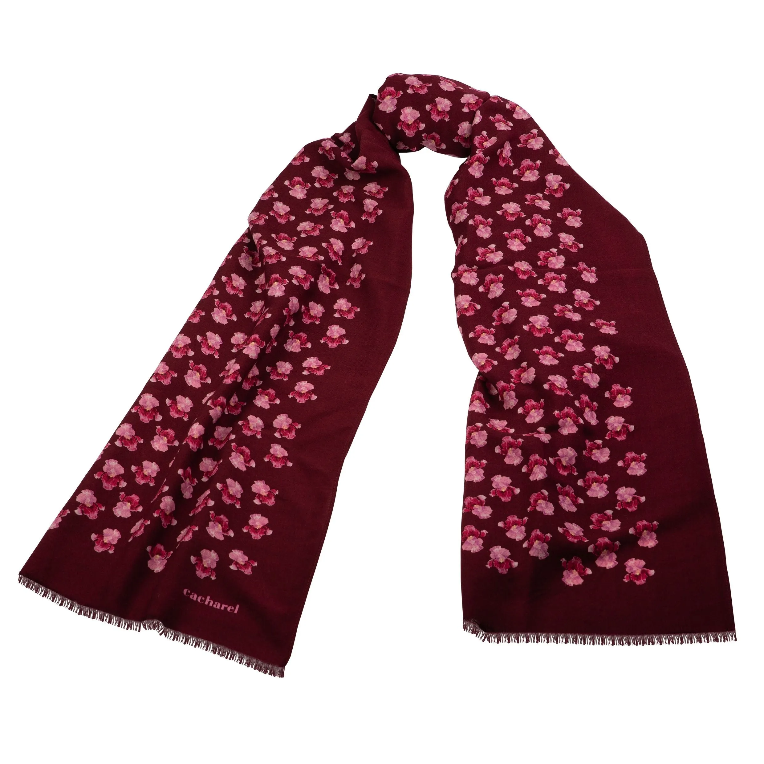 Cacharel CFG034P-Long scarf Hortense Bright Red