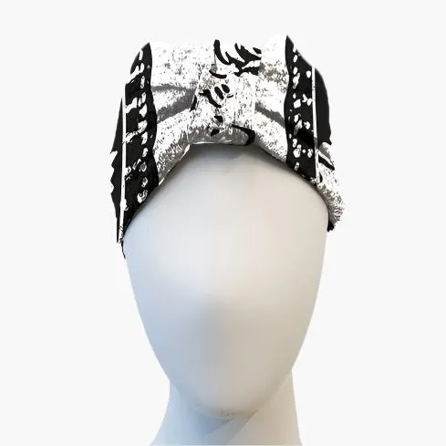 Cameo Calamity Black n White Rosa Headband