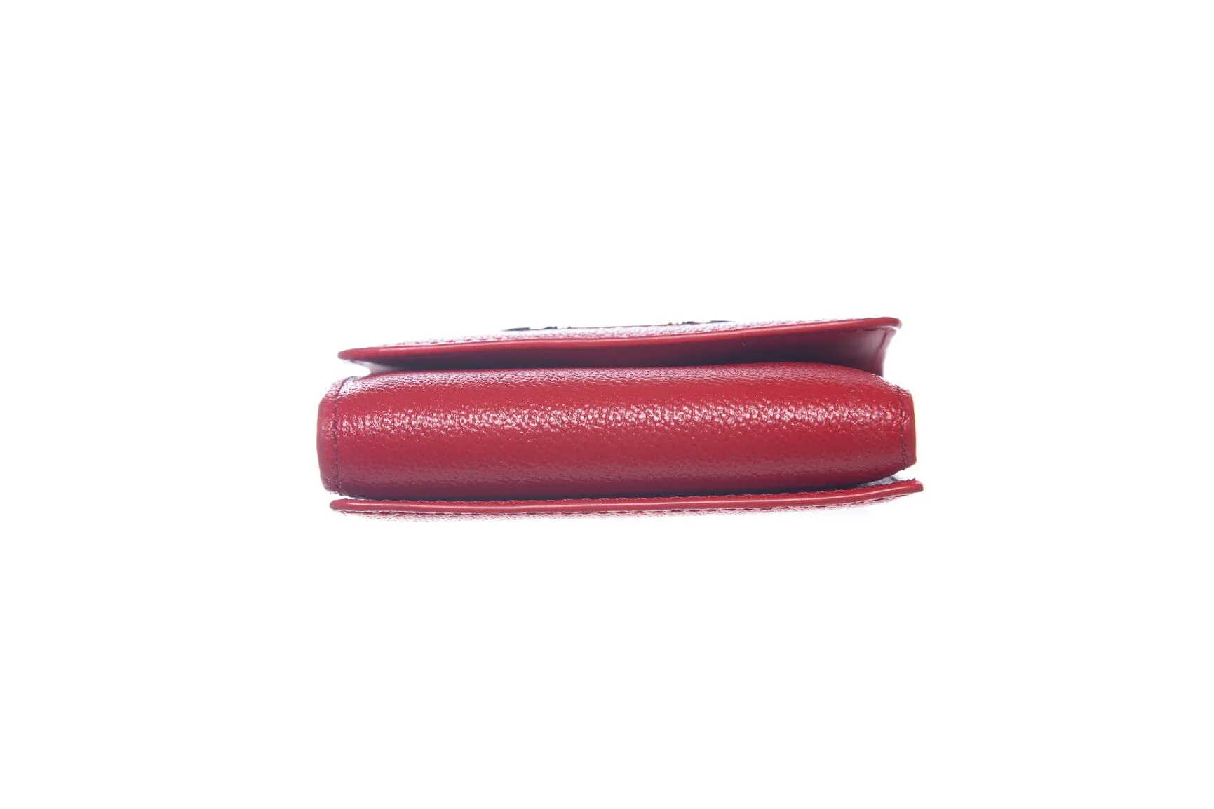 Carolina Herrera Red Leather CH Wallet