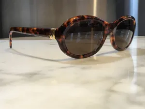 Cartier Trinity 22k Gold Tortoise Sunglasses Glasses