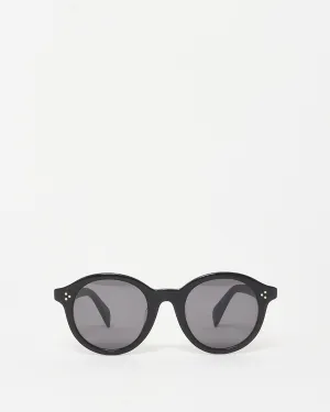 Celine Black Acetate Round Frame CL40034F Sunglasses