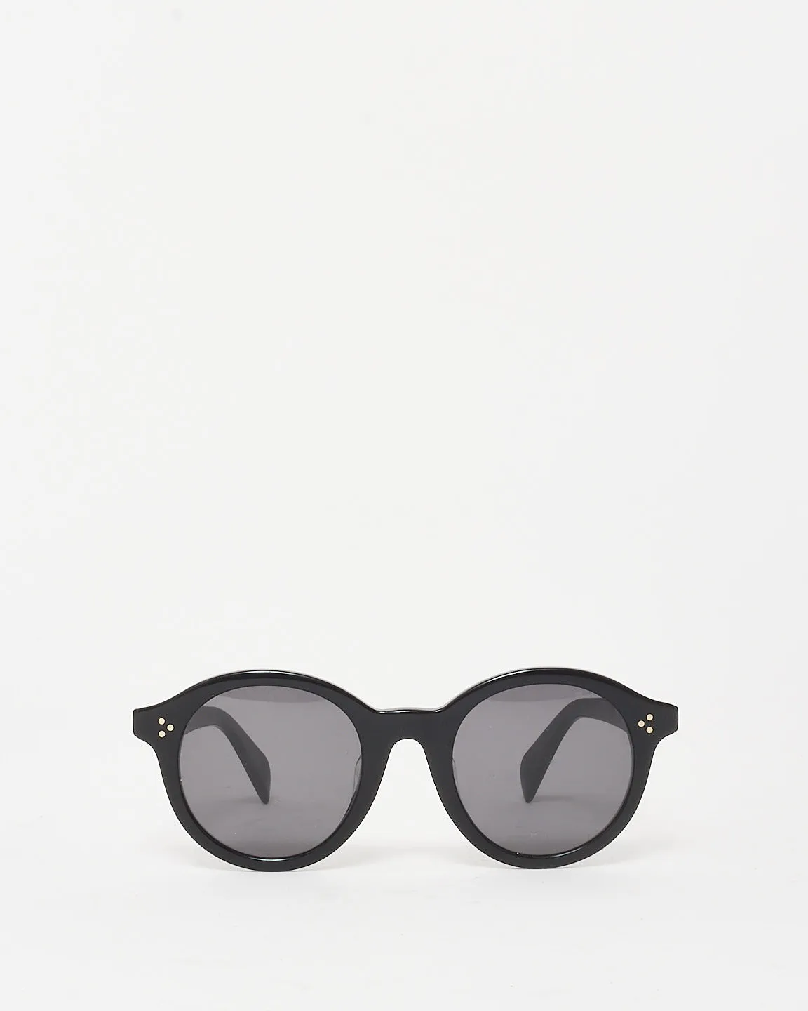 Celine Black Acetate Round Frame CL40034F Sunglasses