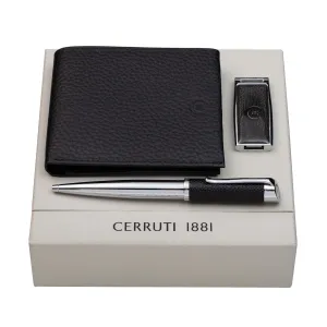 CERRUTI 1881 NPBUK919 - Set CERRUTI 1881 Escape (ballpoint pen, wallet & usb stick)