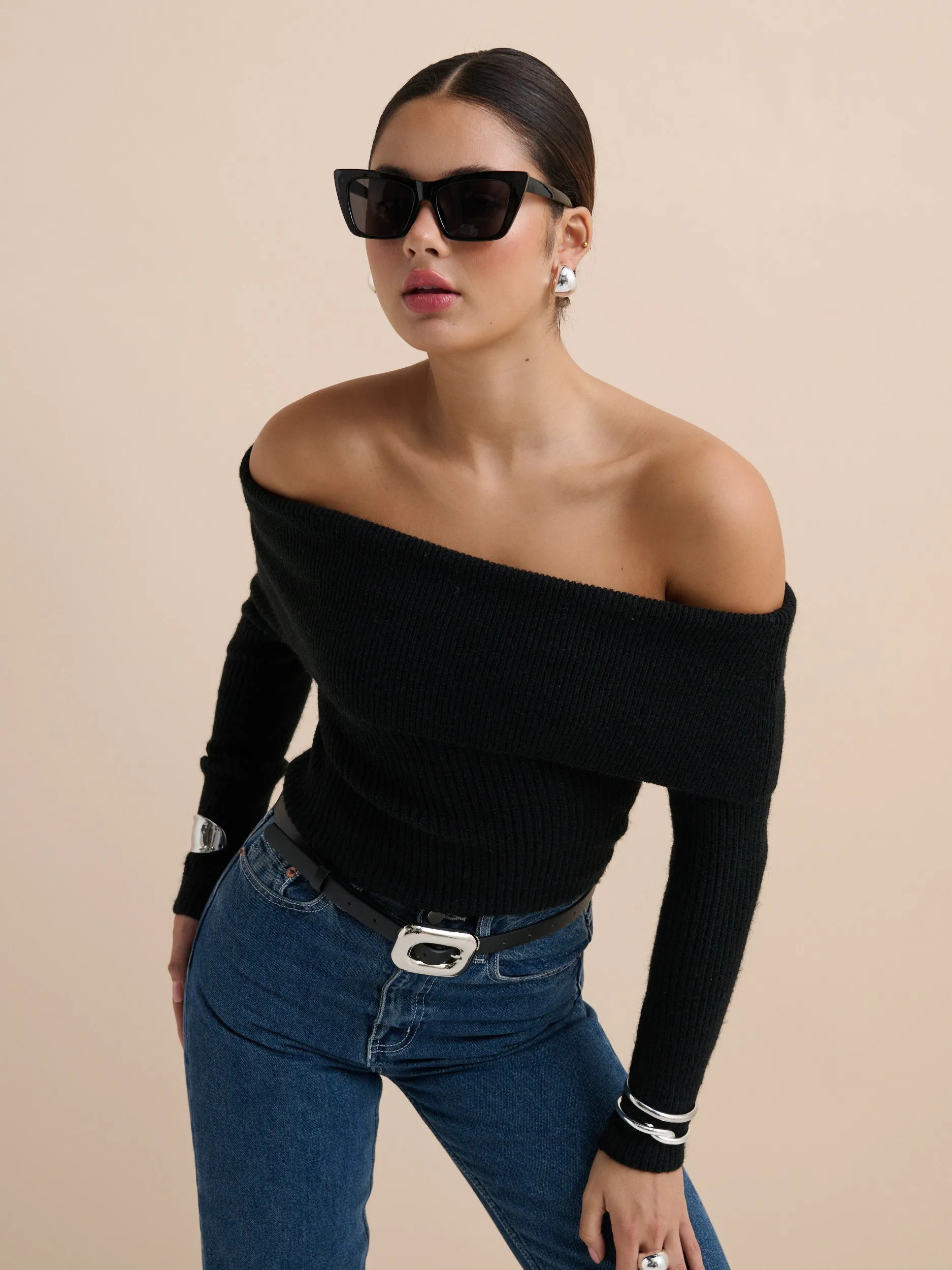 Chain Buckle PU Skinny Belt