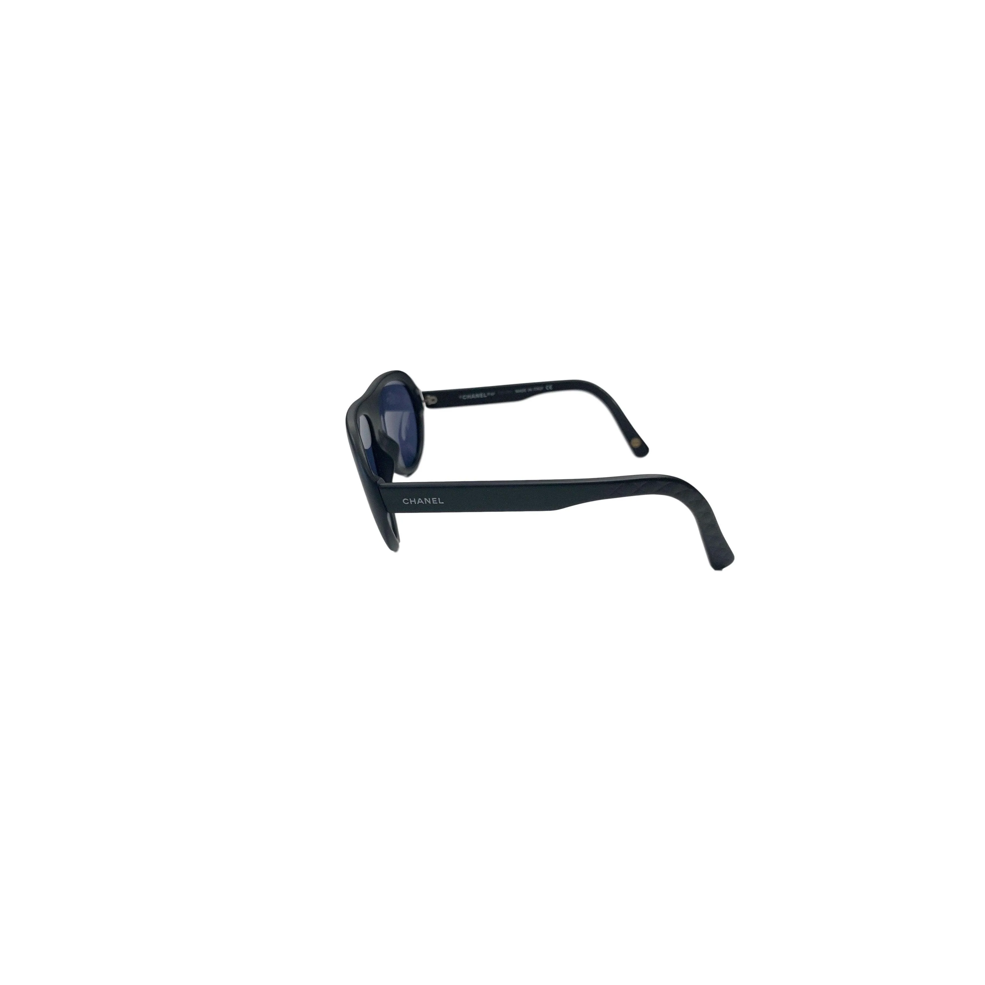 Chanel Black Logo Aviators