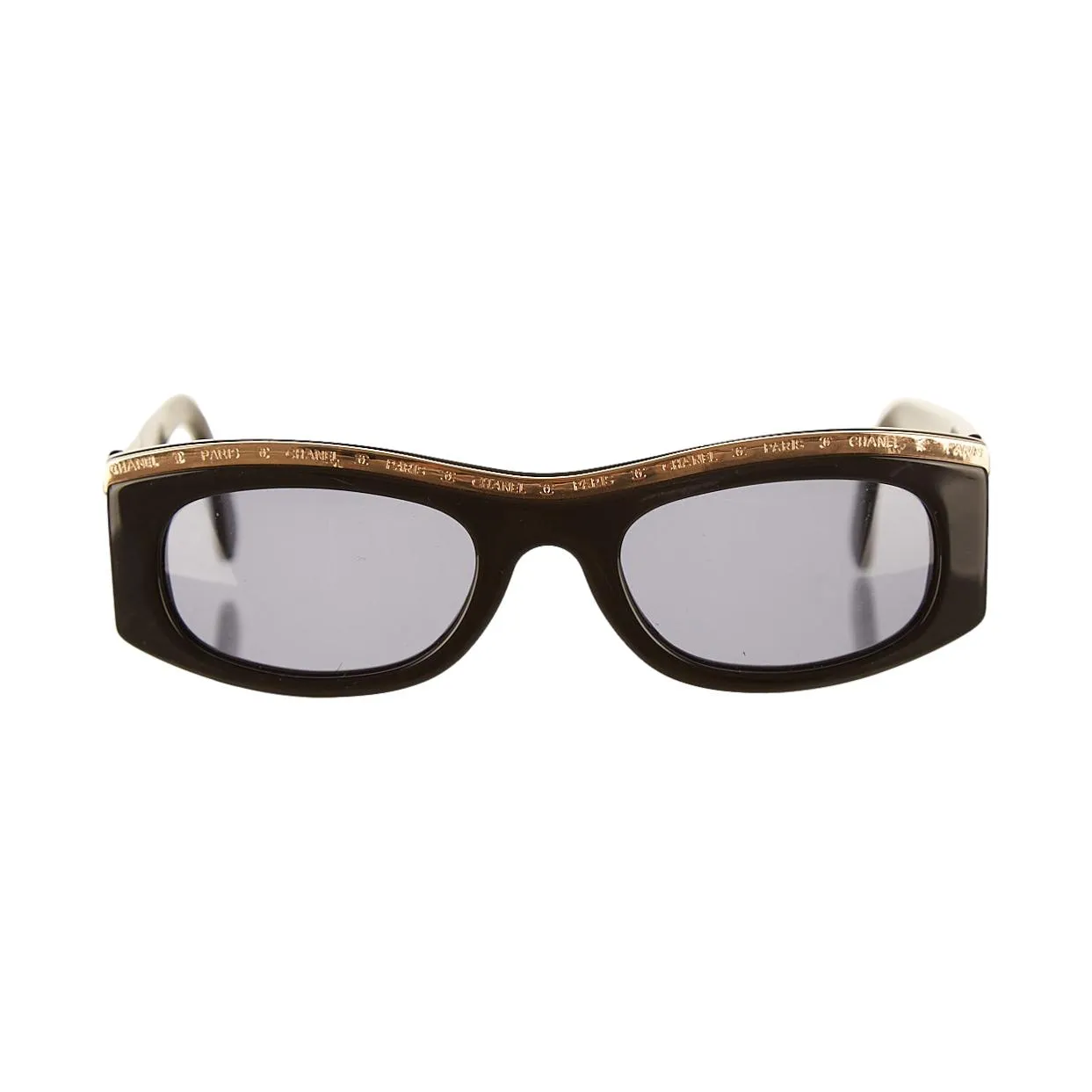 Chanel Black Logo Frame Sunglasses