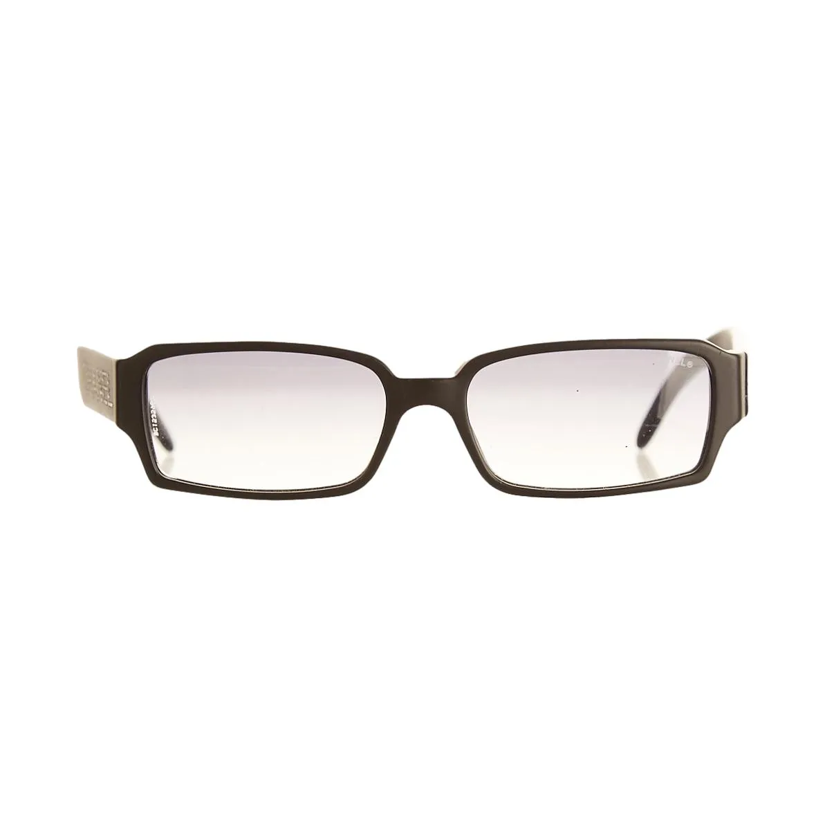 Chanel Black Rhinestone Logo Sunglasses
