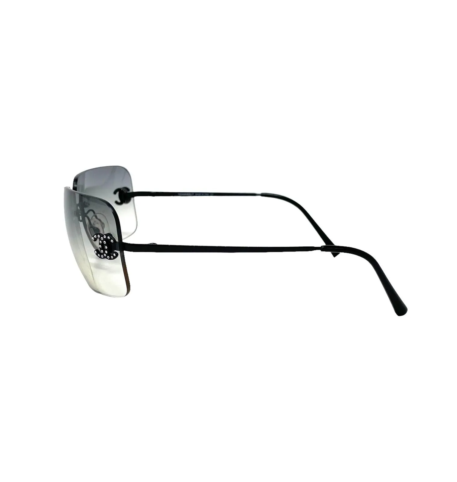Chanel Black Rhinestone Sunglasses
