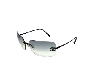 Chanel Black Rhinestone Sunglasses