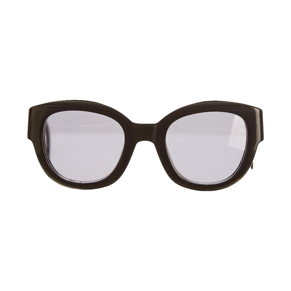 Chanel Black Round Logo Sunglasses