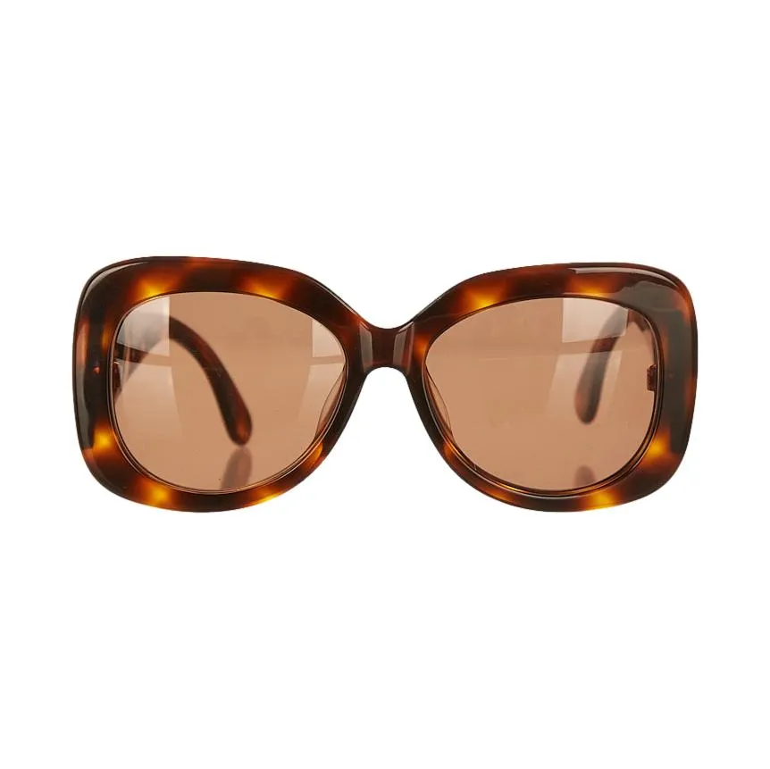 Chanel Brown Jumbo Logo Sunglasses