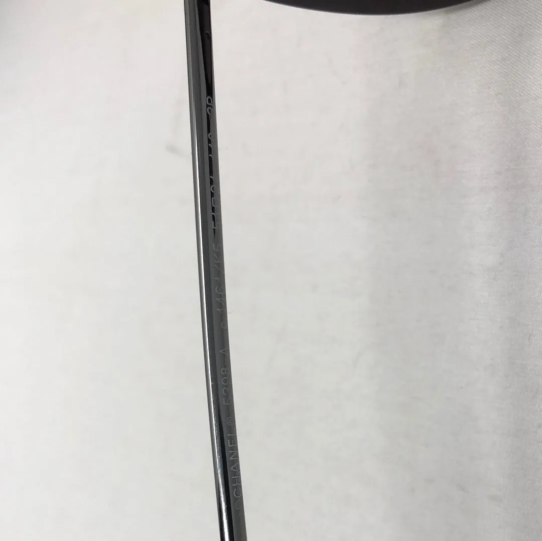 Chanel Polarised Burgundy Plastic Round Sunnies