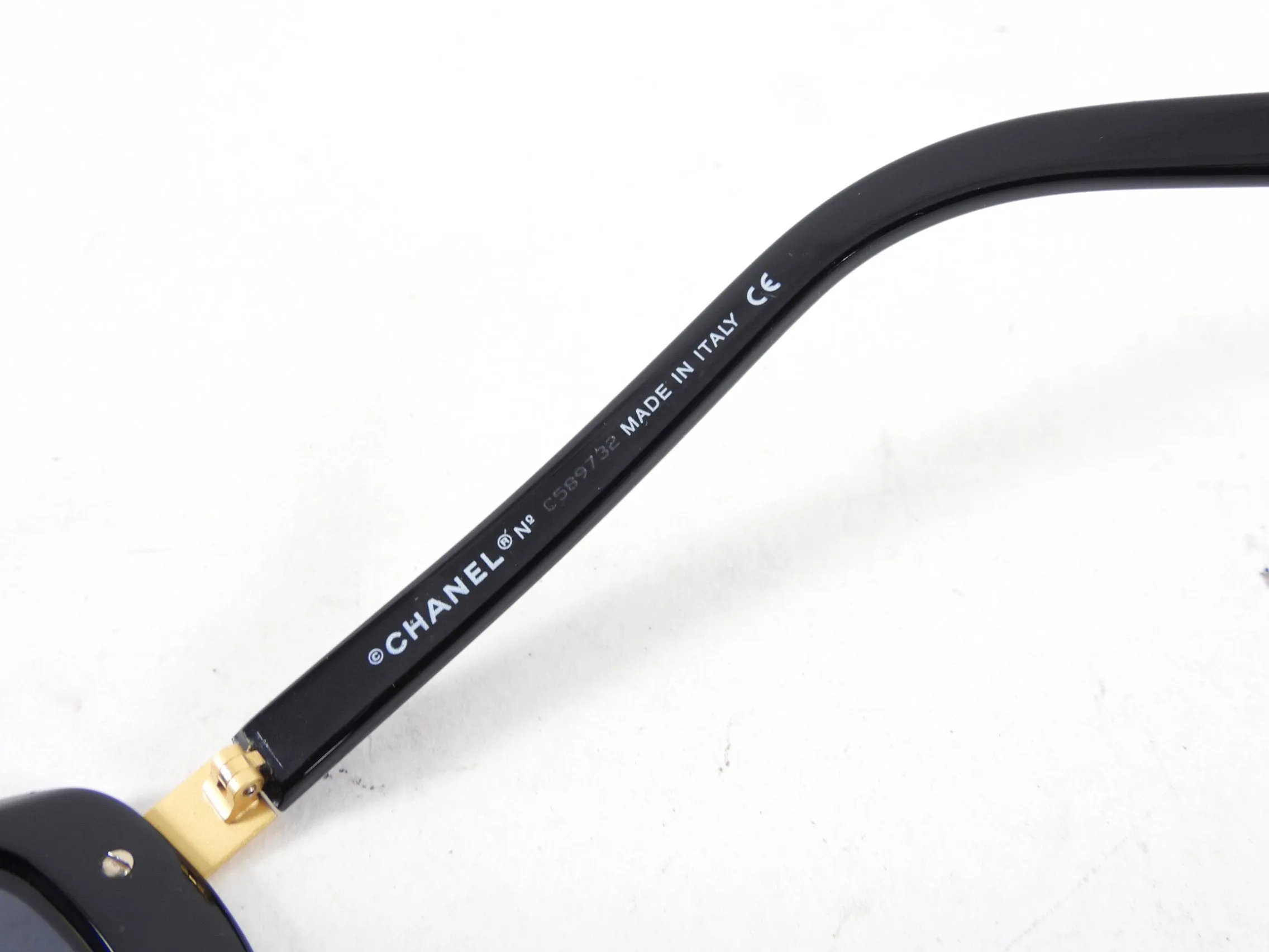 Chanel Vintage Early 2000's Black 5026 Sunglasses