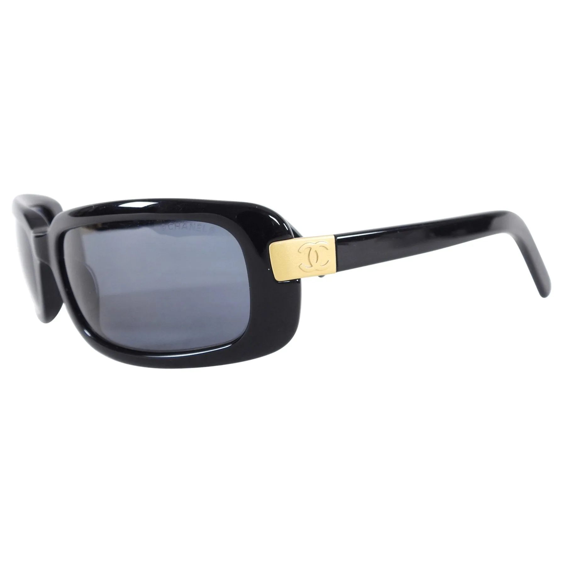 Chanel Vintage Early 2000's Black 5026 Sunglasses
