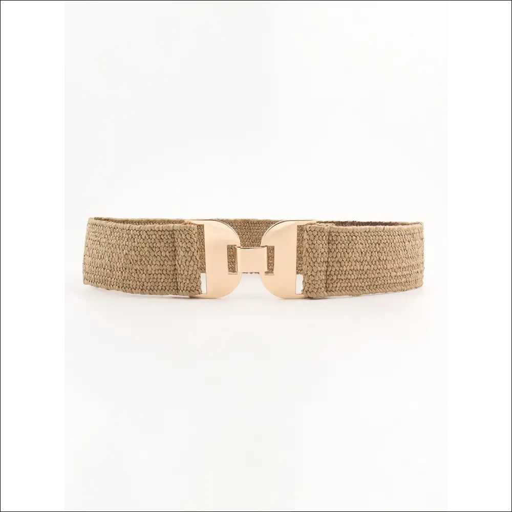 Chic Alloy Buckle Elastic Belt