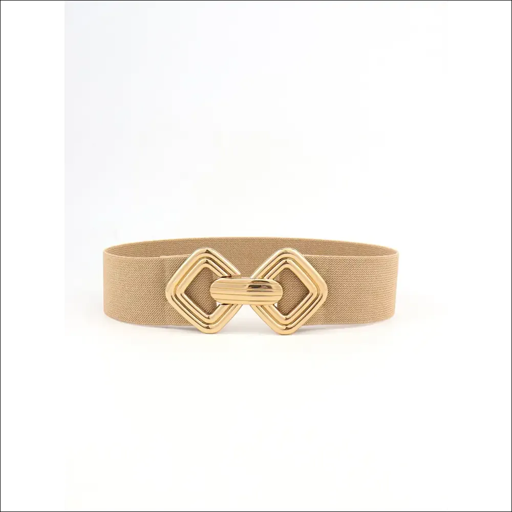 Chic Geometric Buckle Elastic Wide Belt