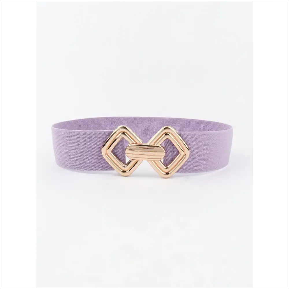 Chic Geometric Buckle Elastic Wide Belt