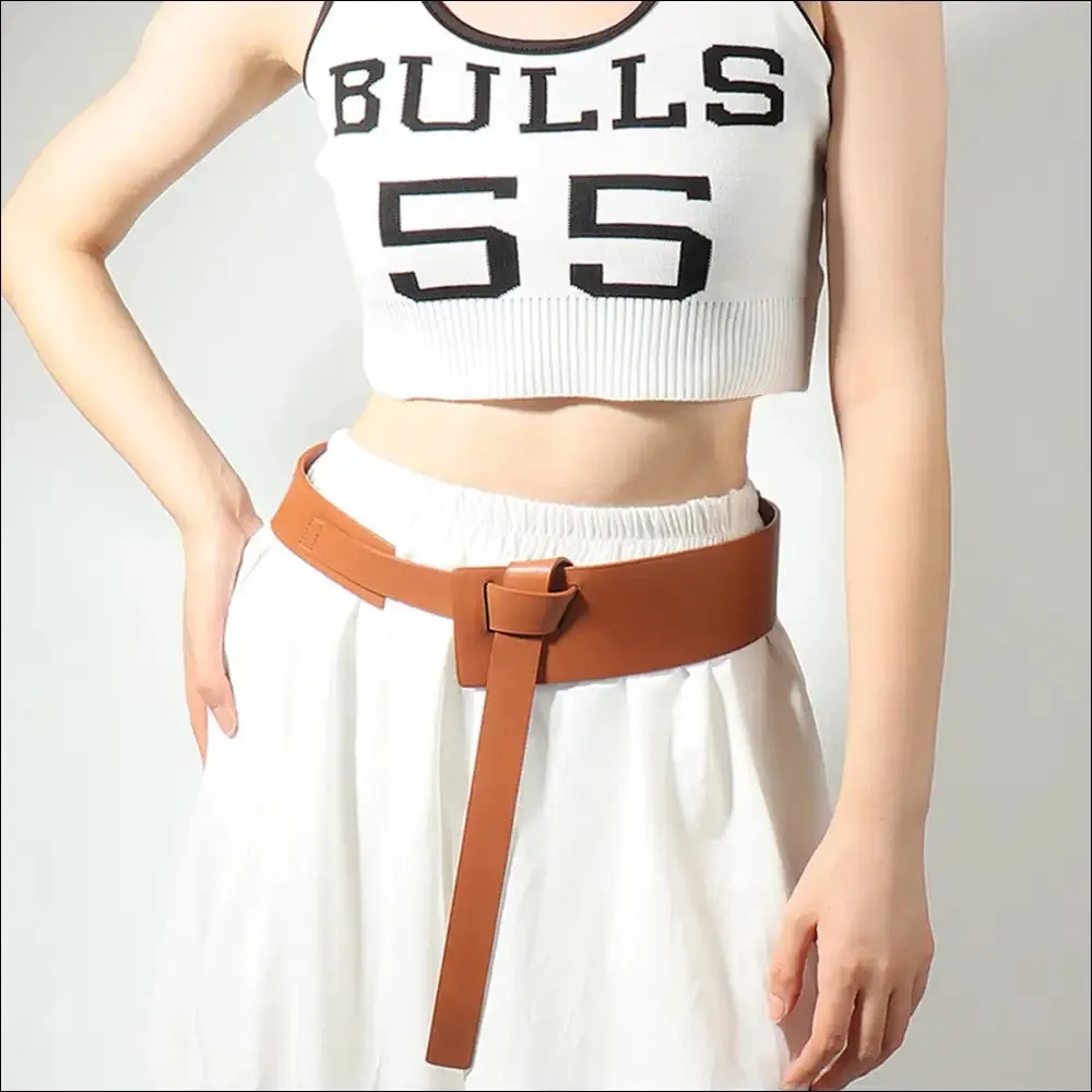 Chic Knot Detail PU Belt