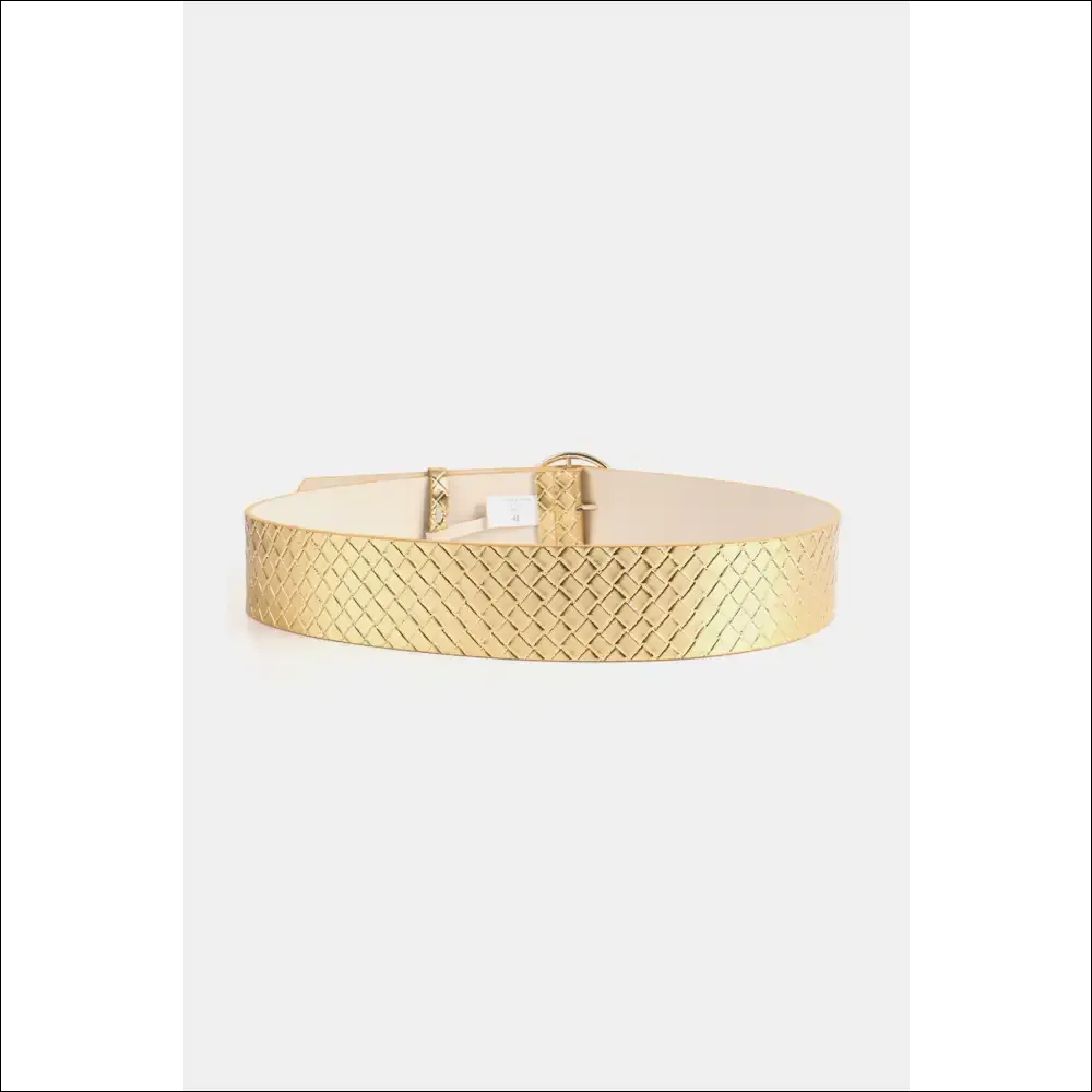 Chic PU Leather Circle Buckle Belt