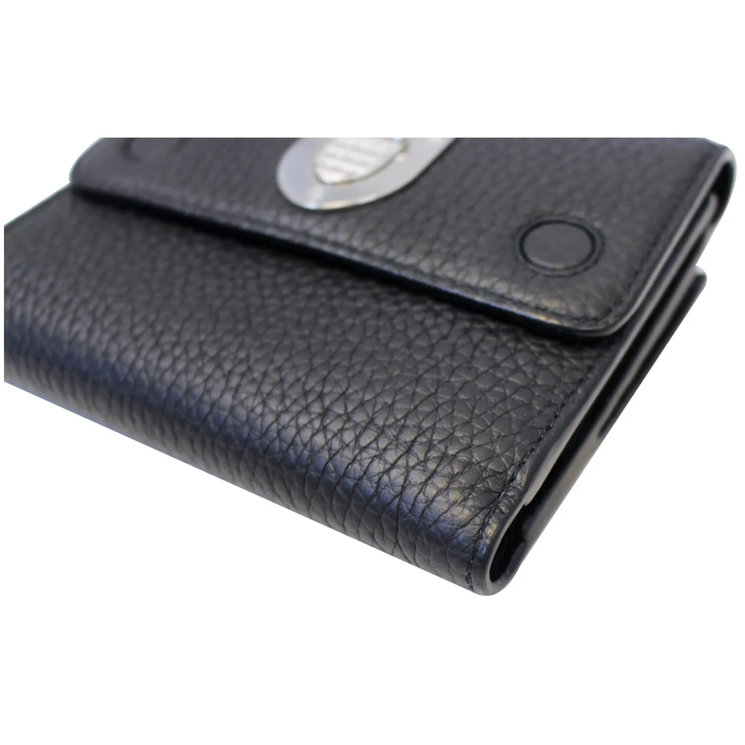 Christian Dior Noir Black Leather Wallet - Last Call