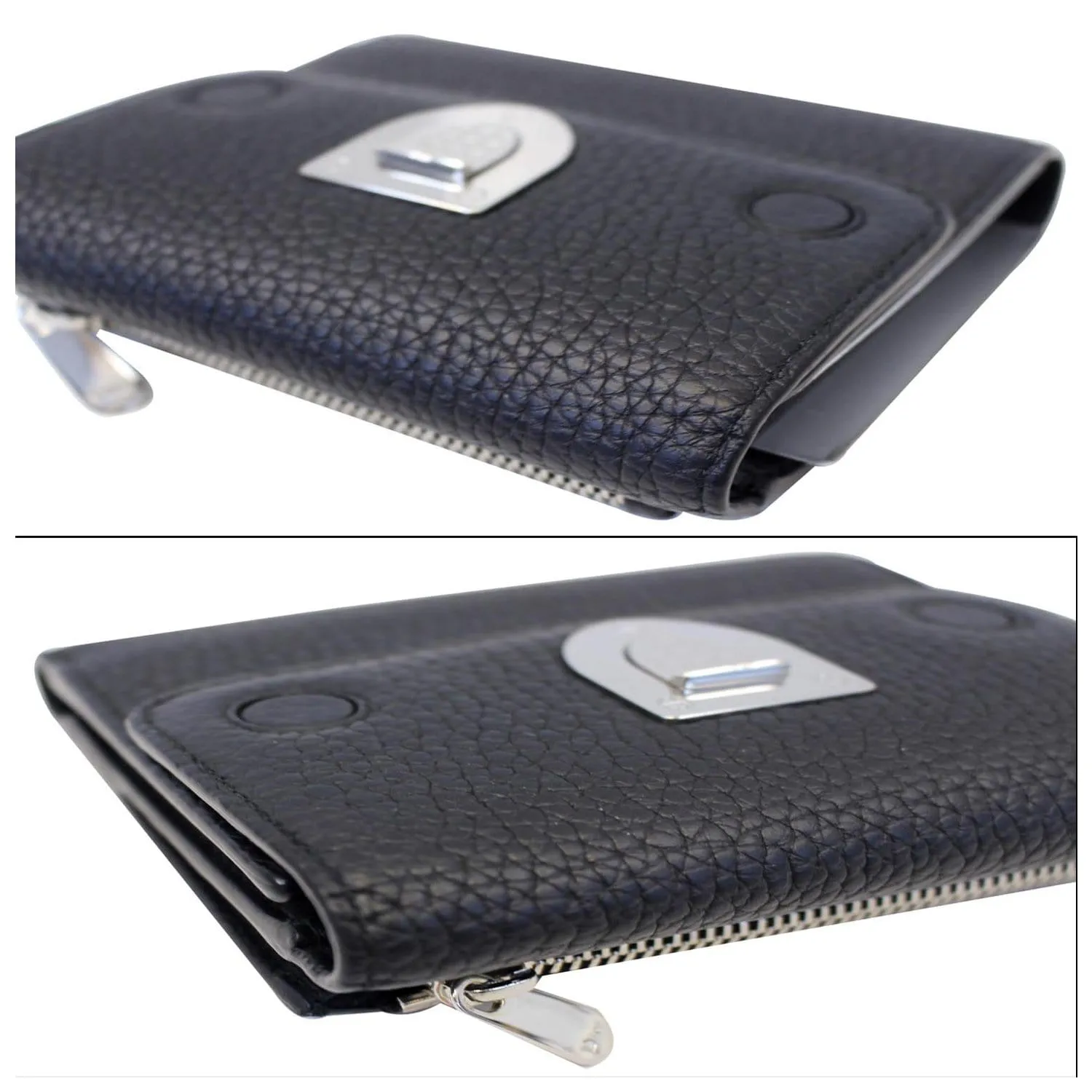 Christian Dior Noir Black Leather Wallet - Last Call
