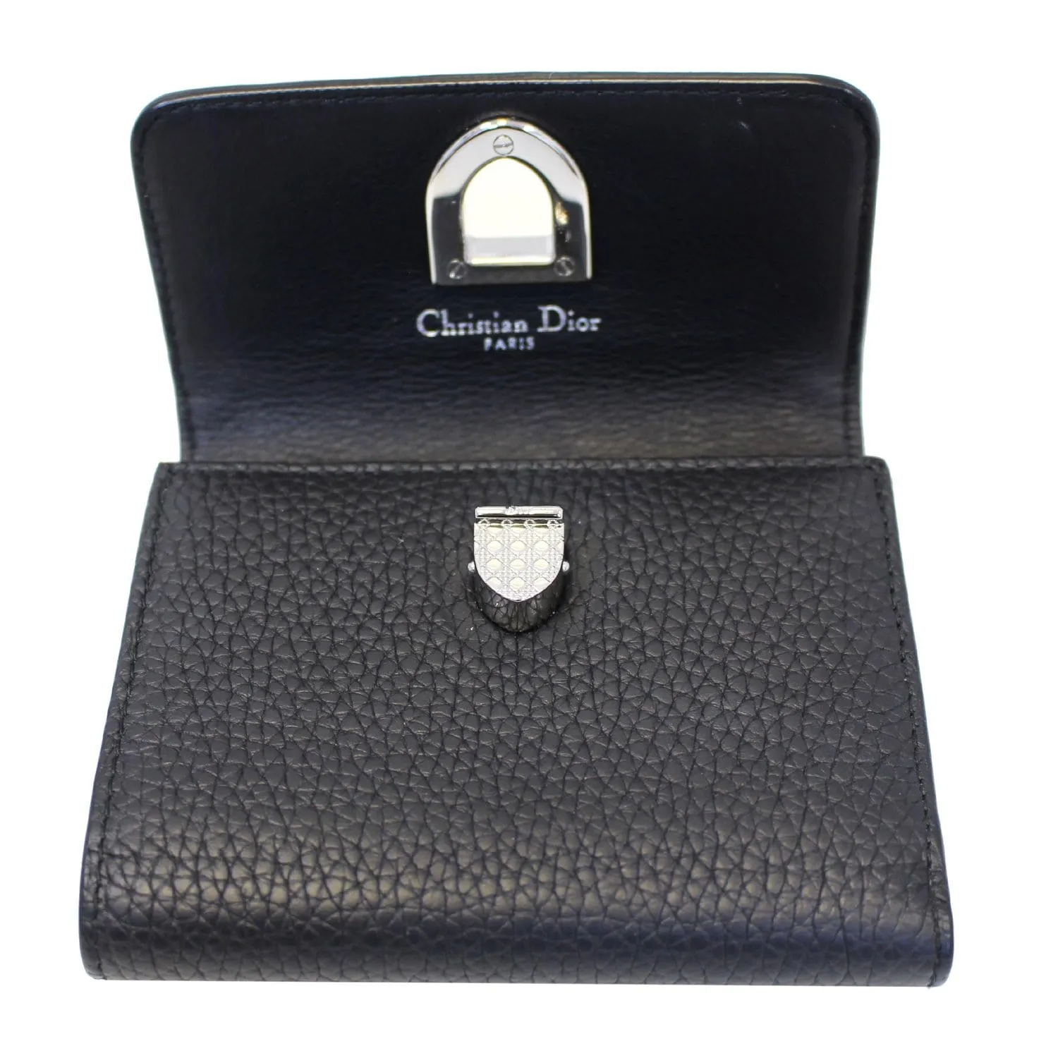 Christian Dior Noir Black Leather Wallet - Last Call
