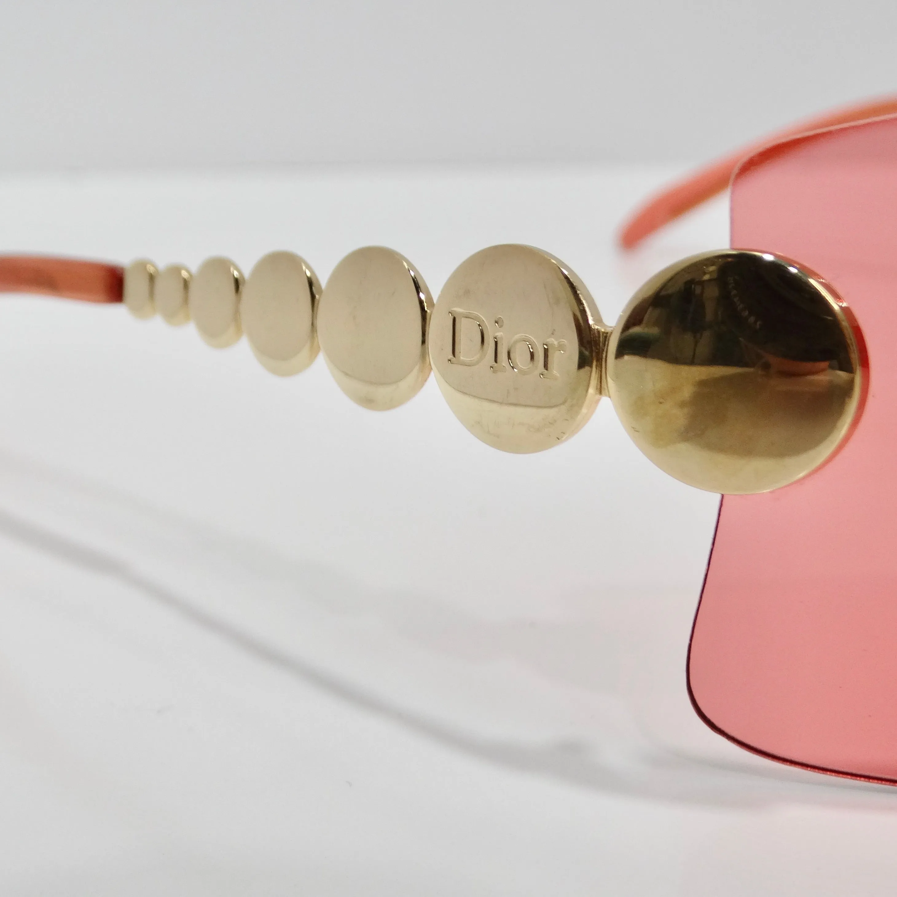 Christian Dior Spring 2004 Galliano Red Mask Sunglasses