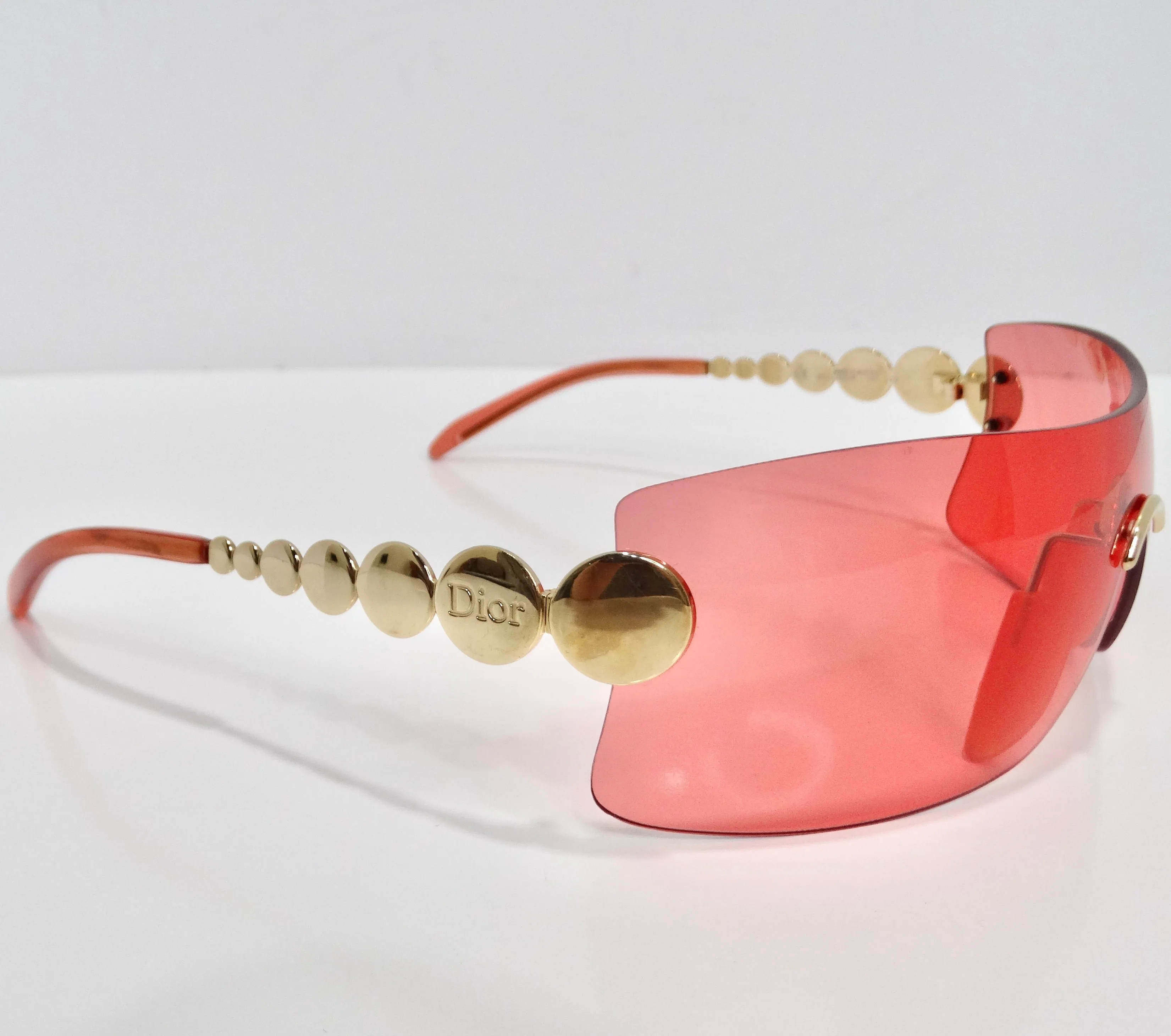 Christian Dior Spring 2004 Galliano Red Mask Sunglasses