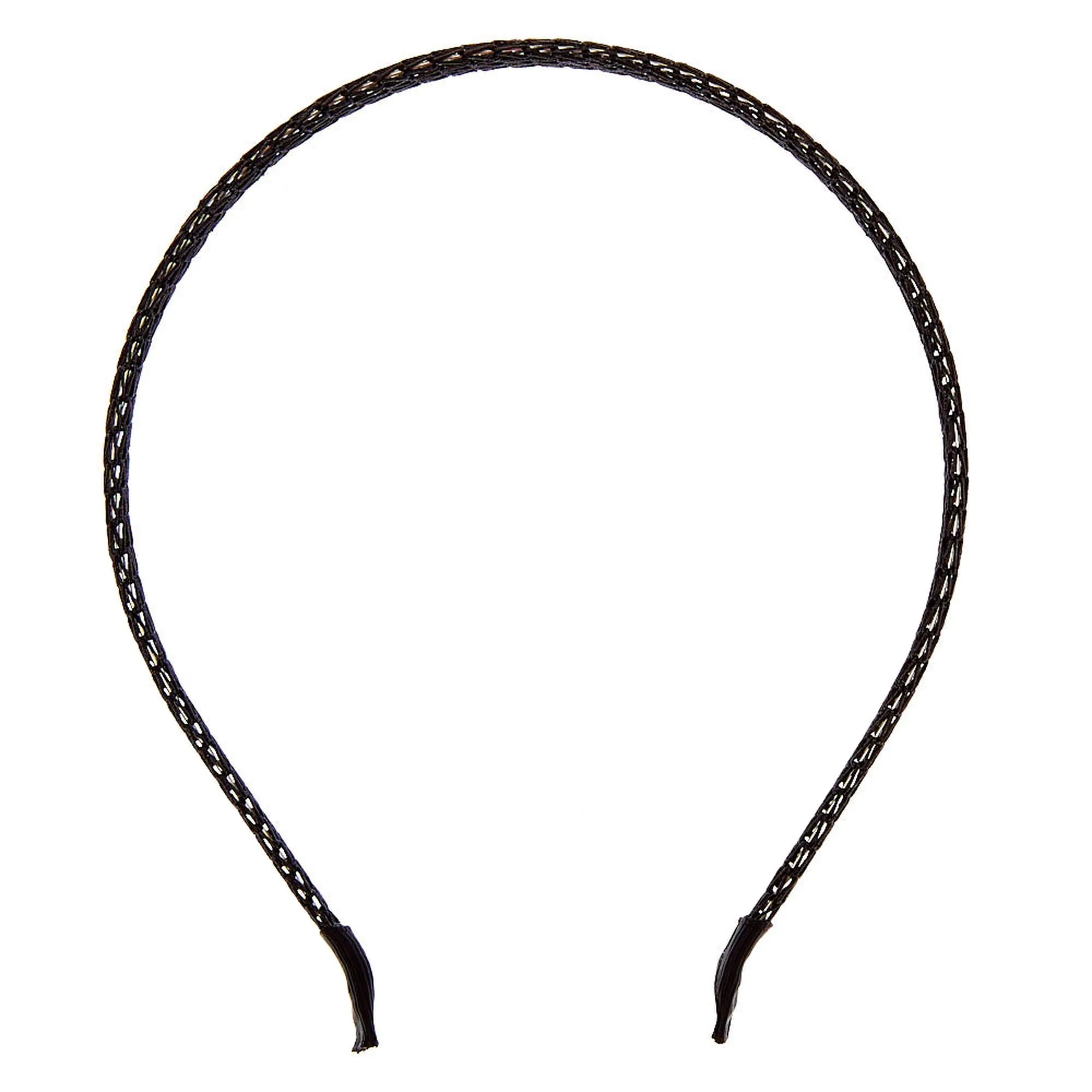 Claire's Metallic Mesh Headband - Black