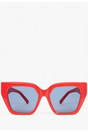 Clare V Heather Sunglasses in Red