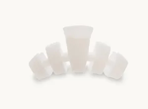 Classic Coconut White Medium Claw Hair Clip