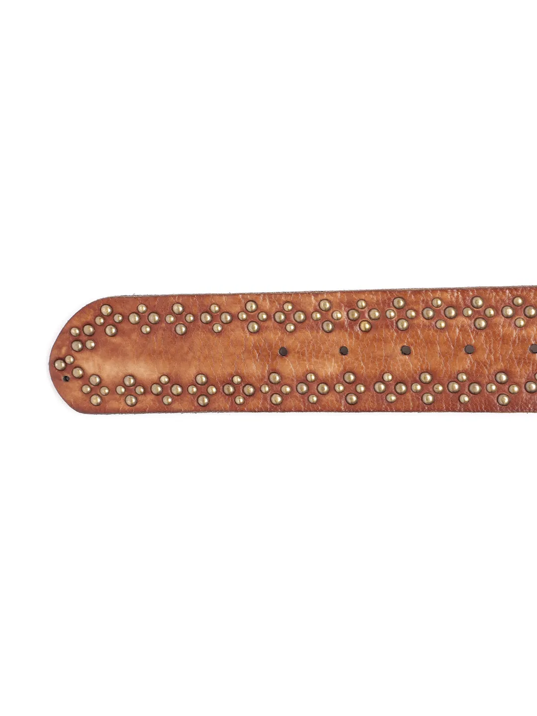 Cognac Womens Genuine Leather Belt by Art N Vintage