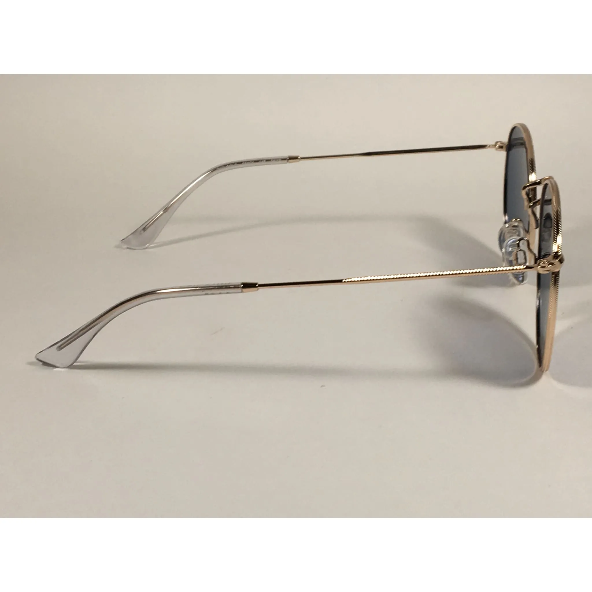 Cole Haan Polarized Round Sunglasses Gold Blue Gray Lens CH8004 717 GOLD