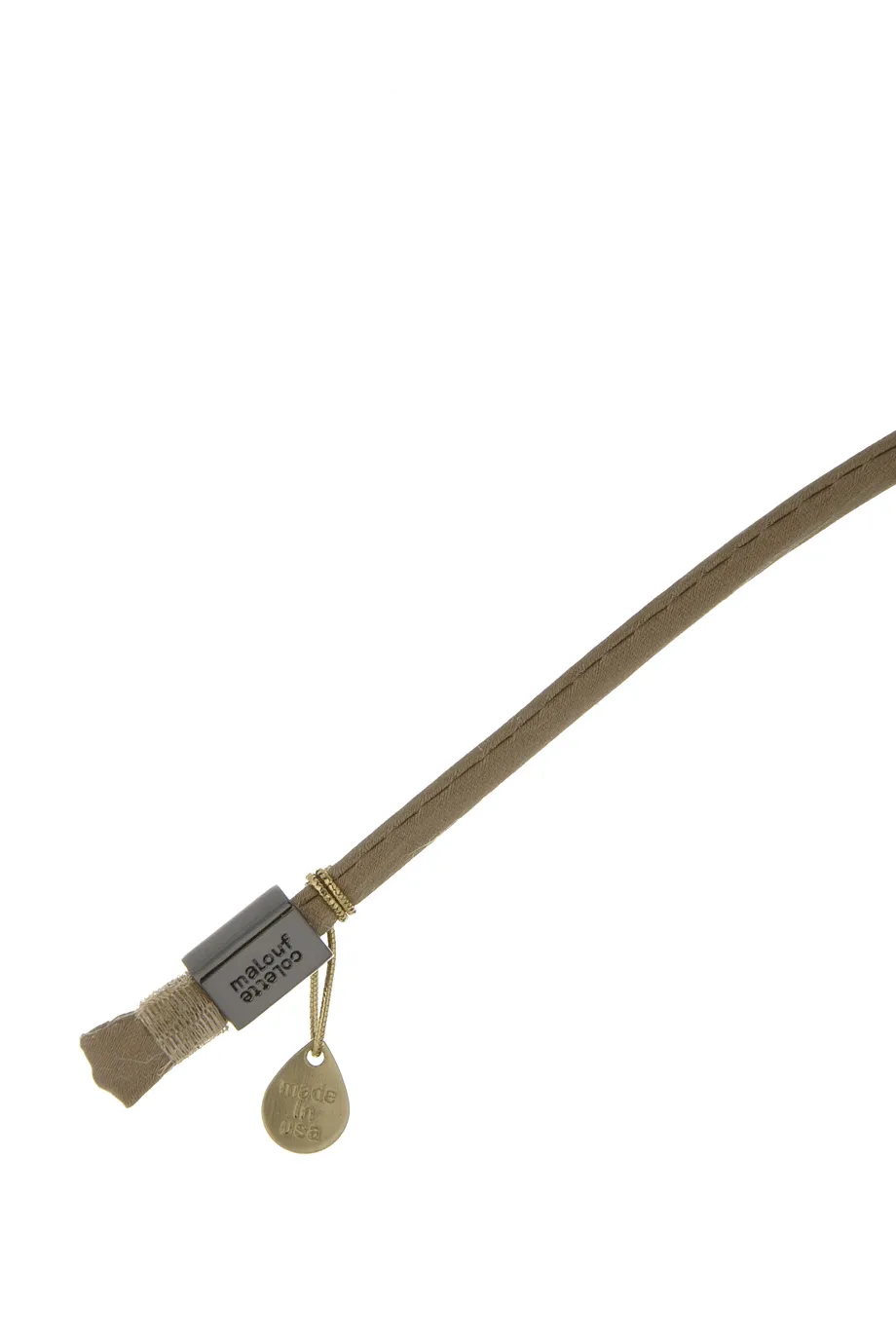 COLETTE MALOUF SERPENT Tan Bronze Headband