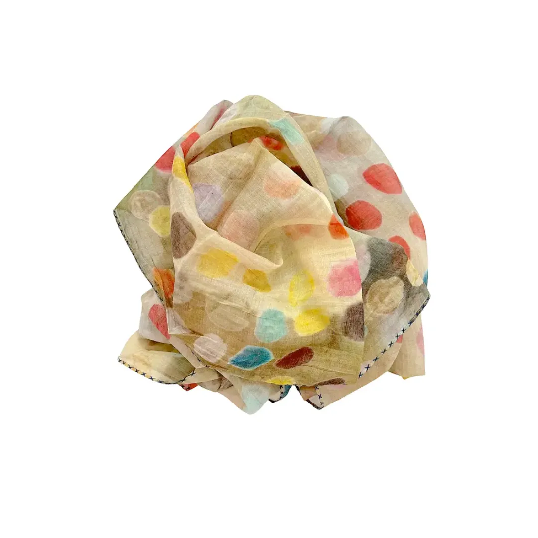 Cotton   Silk Scarf #2417a