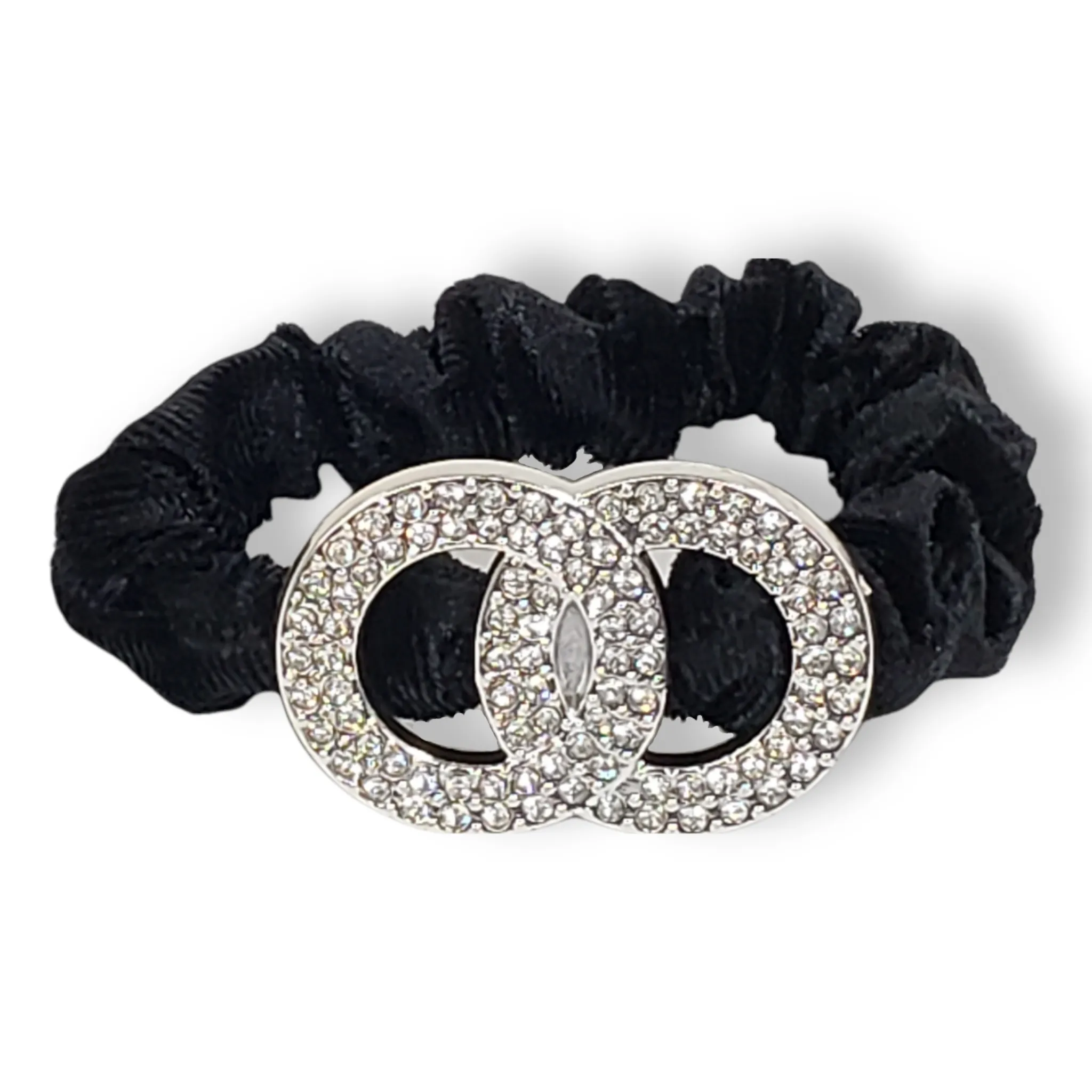 Crystal Collection 2pc Designer Scrunchie